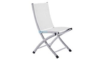 Vivere Bachelor Folding Sling Chair | White 2 Pack | BACC-WH