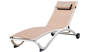 Vivere Glendale 4-Position Pool Lounger | Macchiato | GLEL-MA