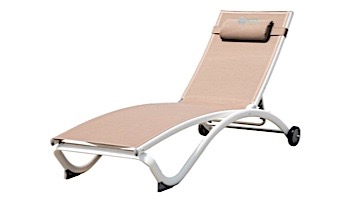 Vivere Glendale 4-Position Pool Lounger | Macchiato | GLEL-MA