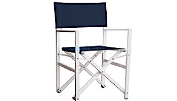 Vivere Studio Folding Director's Chair | White | STUC-WH