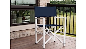 Vivere Studio Folding Director's Chair | Navy Steel | STUC-NS