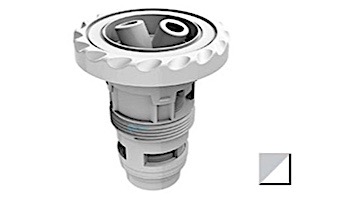 AquaStar AquaThunder Rotational Jet Barrel with Light Gray WAVE Logo and White Rubber Overmold | Double | ATGB40301A-7