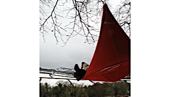 Vivere Single Cacoon Hanging Chair | Chili Red | CACSR5