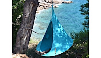 Vivere Single Cacoon Hanging Chair | Turquoise | CACSLB10