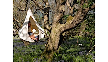 Vivere Bonsai Cacoon Hanging Chair | Natural White | CACBW1
