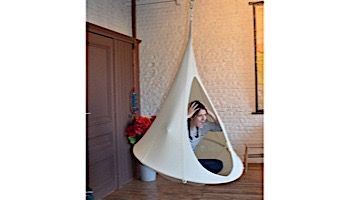 Vivere Bonsai Cacoon Hanging Chair | Natural White | CACBW1