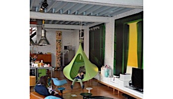 Vivere Double Cacoon Hanging Chair | Leaf Green | CACDG2