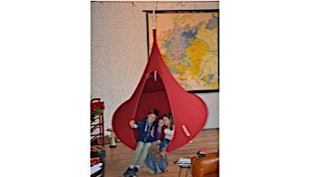 Vivere Double Cacoon Hanging Chair | Chili Red | CACDR5