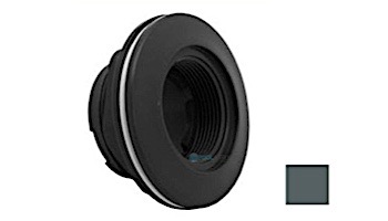 AquaStar Large Wall Fitting with 1 1/2" FPT with Vinyl Gasket and Lock Nut | Dark Gray | ES1022V05