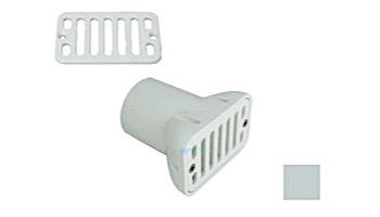 AquaStar Gutter Deck Drain 2"x4" Fits 2" Pipe | Light Gray | GDD103