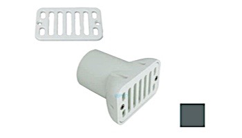 AquaStar Gutter Deck Drain 2"x4" Fits 2" Pipe | Dark Gray | GDD105