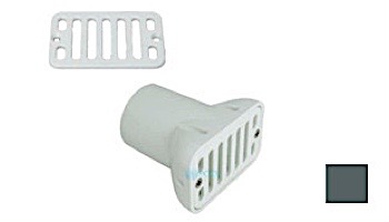 AquaStar Gutter Deck Drain 2"x4" Fits 2" Pipe | White | GDD101