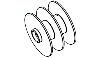 Coverstar Rope Reel with Opening for Shifting Gears | M0313