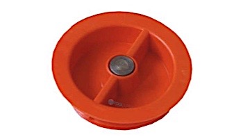 Aquastar 2" MPT Plaster Cap with Magnet Finding Metal Insert | Orange | JMCP109-2