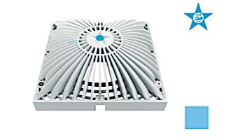 AquaStar 9" Square Retrofit MoFlow Suction Outlet Cover with Screw Kit | Blue | R9MF104