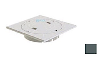 AquaStar Square Skimmer Frame with Round Snap-in Lid and Collar | White | SK65101
