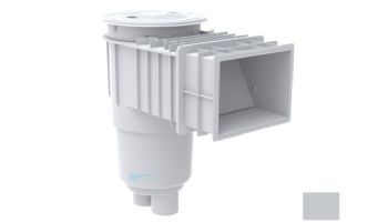 AquaStar Flow Star Standard Skimmer with Flush Face 4" Extension, Float Assembly, Basket, Lid and Collar | Light Gray | SKR14103