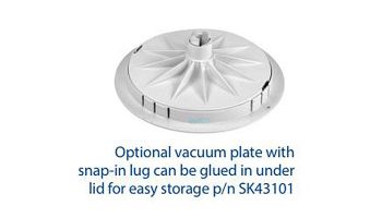 AquaStar Flow Star Standard Skimmer with Flush Face 4" Extension, Float Assembly, Basket, Lid and Collar | Light Gray | SKR14103