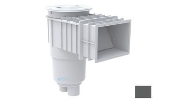 AquaStar Flow Star Standard Skimmer with Flush Face 4" Extension, Float Assembly, Basket, Lid and Collar | Dark Gray | SKR14105