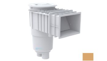 AquaStar Flow Star Standard Skimmer with Flush Face 4" Extension, Float Assembly, Basket, Lid and Collar | Tan | SKR14108