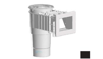 AquaStar Flow Star Standard Skimmer with Narrow 9" Deep Throat, Float Assembly, Basket, Lid and Adjustable Collar with 6" Socket Sump for Vinyl | Black | SKRVFL3N102F