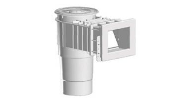 AquaStar Flow Star Standard Skimmer with Narrow 9" Deep Throat, Float Assembly, Basket, Lid and Adjustable Collar with 6" Socket Sump for Vinyl | Tan | SKRVFL3N108F