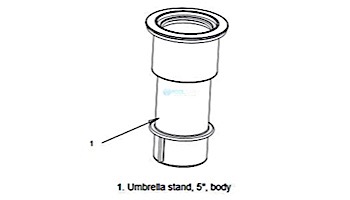AquaStar Center Cap and Sleeve | Clear | SMUSC100