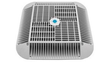 AquaStar 16" Square Anti-Entrapment Suction Outlet Cover with 12" PVC Sump, Deep Frame for Optional Secondary Drain and 4" Horizontal T with 4"x3" Reducer Bushings | Tan | 1216BFB108B