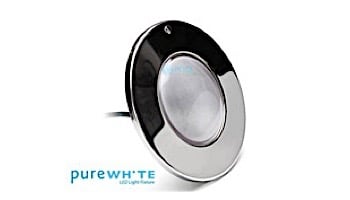 J&J Electronics PureWhite LED Pool Light SwimQuip Series | 120V Cool White Equivalent to 300W 30' Cord | LPL-F1W-120-30-PSQ 21122