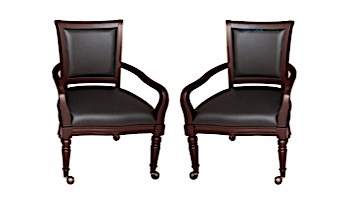 Hathaway Bridgeport Poker Game Chairs | Pair | Walnut Finish  | NG2348WC