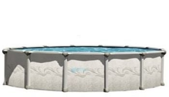 Magnus Hybrid 24' Round 54" Aluminum Above Ground Pool Sub-Assembly | Includes Wide-Mouth Skimmer | PMAGDOR-2454RSRSRSB11-WA