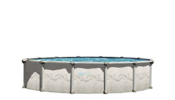 Magnus Hybrid 27' Round 54" Aluminum Above Ground Pool Sub-Assembly | Includes Wide-Mouth Skimmer | PMAGDOR-2754RSRSRSB11-WA