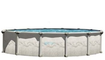 Magnus Hybrid 27' Round 54" Aluminum Above Ground Pool Sub-Assembly | Includes Wide-Mouth Skimmer | PMAGDOR-2754RSRSRSB11-WA
