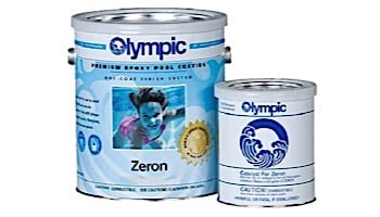 Olympic Zeron Epoxy Pool Paint Kit | Paint + Catalyst 1-Gallon | Spanish Blue | 7277 G 7277-GL