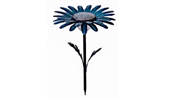 Teal Daisy Solar Garden Light