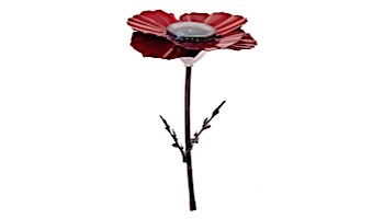 Desert Steel Poppy Solar Garden Light | Red | 409-310