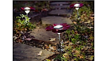 Desert Steel Poppy Solar Garden Light | Red | 409-310