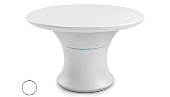 Ledge Lounger Affinity Collection 60" Round Outdoor Dining Table | White | LL-AF-DT-60RD-W