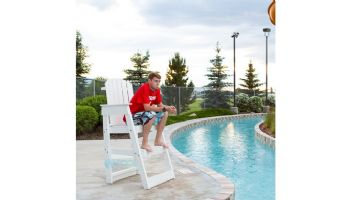 Spectrum Aquatics Mendota Portable Lifeguard Chair | 48" Inch | White | 45023