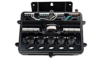 Intermatic COMBO Connect Pool Spa Weatherproof Transformer and Junction Box | 5 Lights Cap | 100W 12-13 VAC | PJBX52100