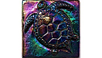 National Pool Tile Deco Accent Glass Tiles 4x4 Turtle | Rainbow | OCN-RNTURTLE