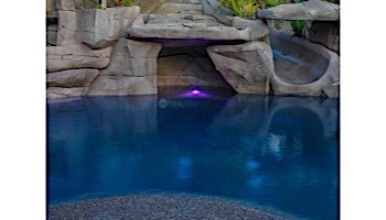 J&J Electronics ColorSplash VU Nicheless RGB Series LED Pool and Spa Light Fixture | 8W 12V 30' Cord | LPL-R1C-12-30