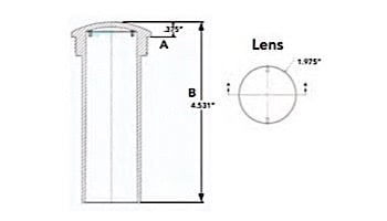 J&J Electronics ColorSplash VU Nicheless RGB-W Series LED Pool and Spa Light Fixture | 20W 12V 150' Cord | LPL-R2CW-12-150 25015