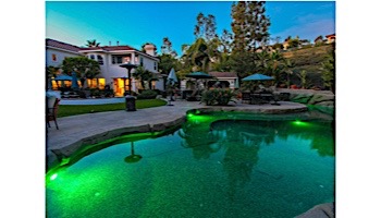 J&J Electronics ColorSplash XG-W Series RGB + White LED Pool Light Fixture | 120V Equivalent to 500W 300' Cord | LPL-F2CW-120-300-P 23005