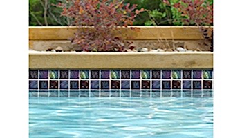 National Pool Tile Equinox 1x2 Glass Tile | Multicolor | EQX-AURORA1X2