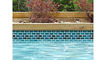 National Pool Tile Equinox 1x2 Glass Tile | Verde | EQX-EVERGREEN1X2