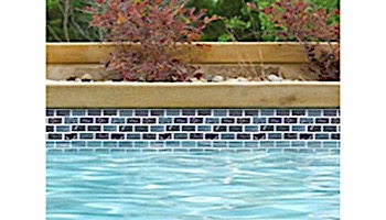 National Pool Tile Equinox 1x2 Glass Tile | Black Steel | EQX-OBSIDIAN1X2