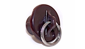Coolaroo 19mm Tube End Cap with Ring | Brown | Z 11-BRCBR