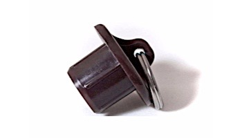 Coolaroo 19mm Tube End Cap with Ring | Brown | Z 11-BRCBR