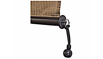 Coolaroo 19mm Tube End Cap with Ring | Brown | Z 11-BRCBR